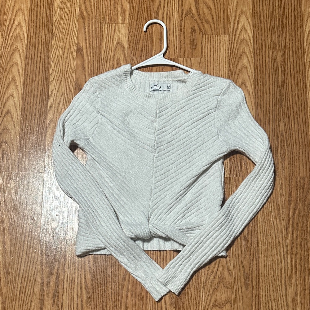 Holister Cream Textured Sweater